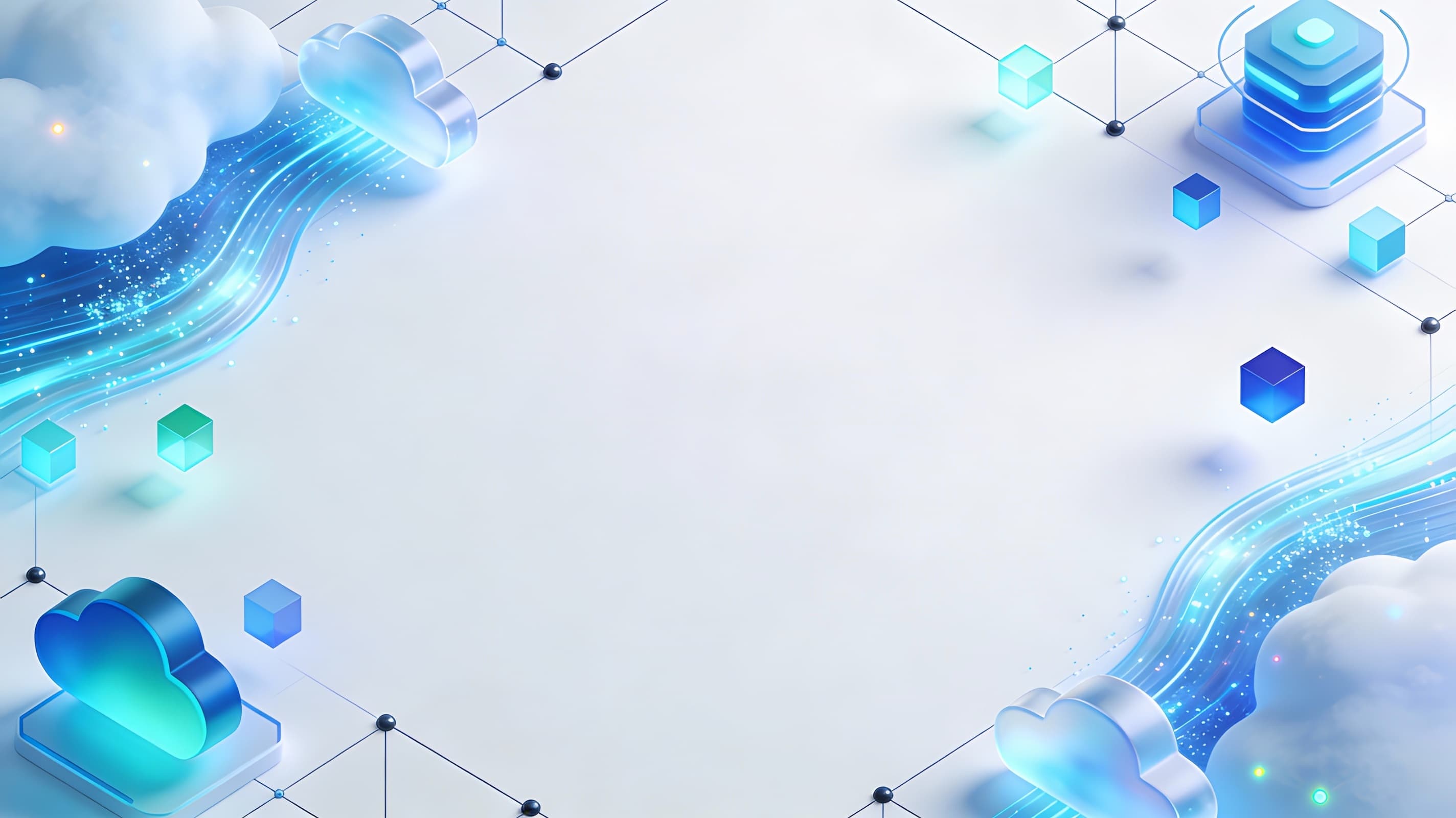 Abstract background for Cloud Migration hero section.