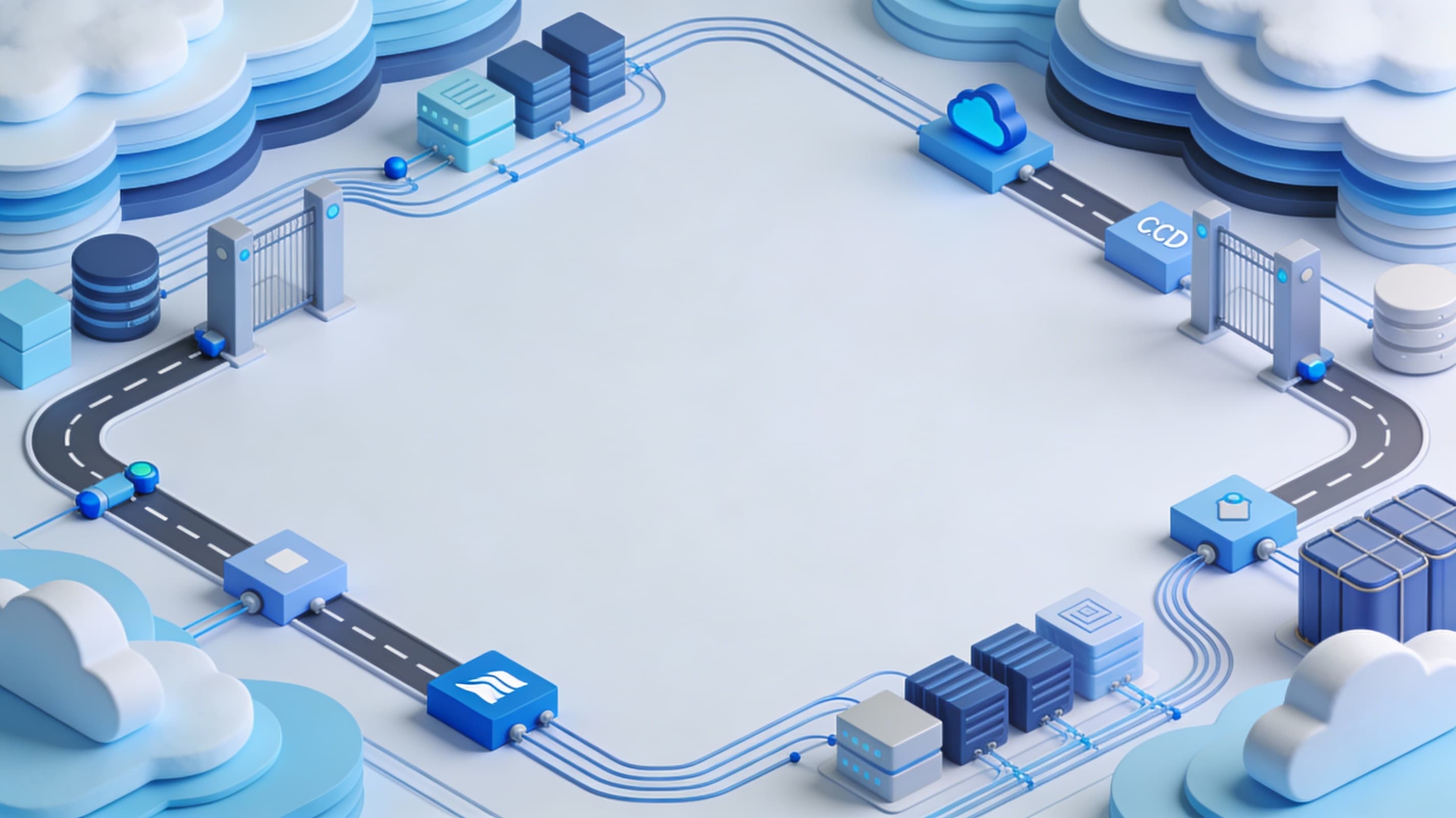 Abstract hero image for Microsoft Azure page.