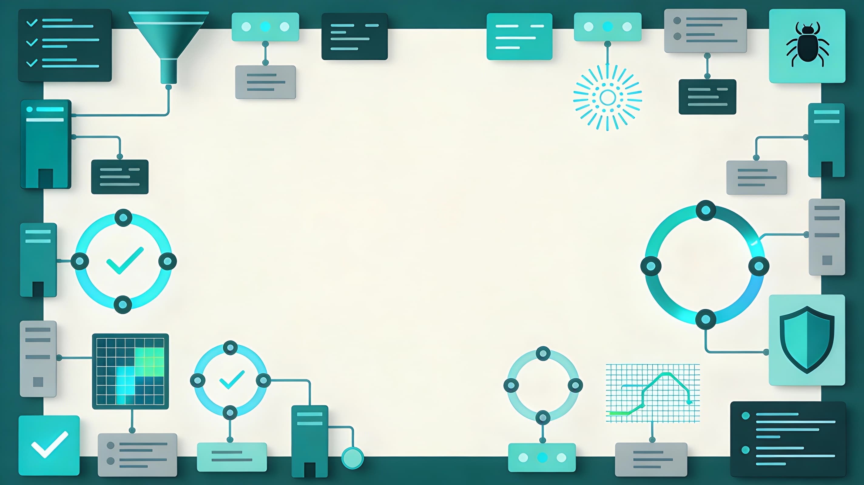 Abstract hero image for Automated Testing page.